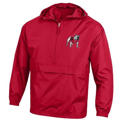 Georgia Champion Unisex Pack And Go Jacket RED