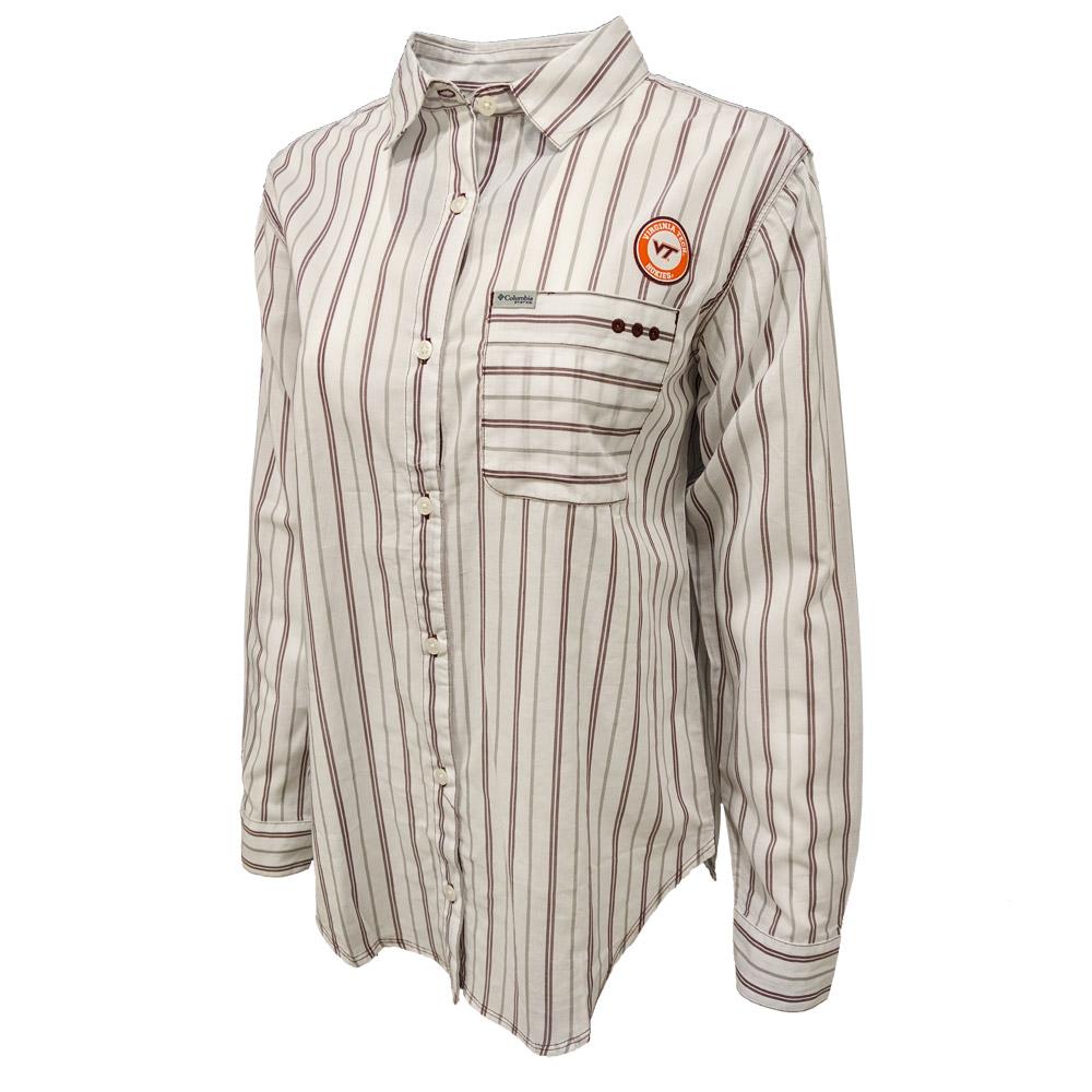 Virginia Tech Columbia Women's Sun Drifter Iii L/S Shirt