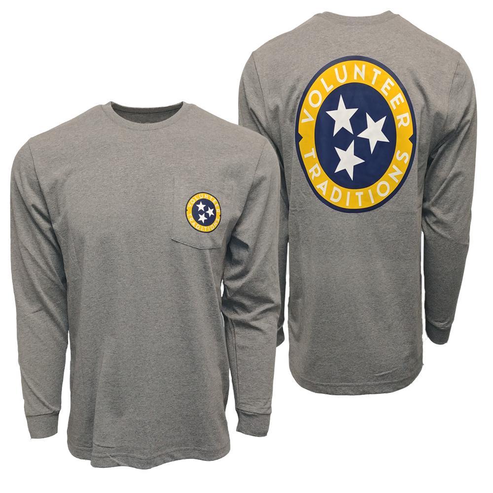 Volunteer Traditions Tennessee Tri- Star Long Sleeve Tee