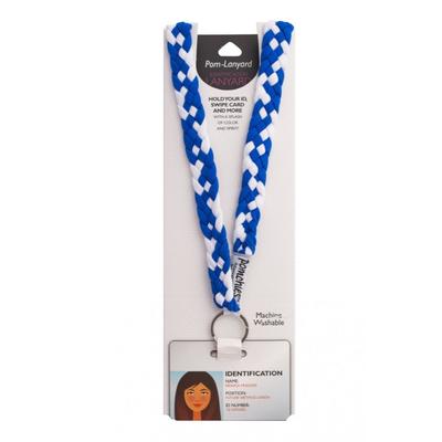 Pomchies Royal and White Lanyard