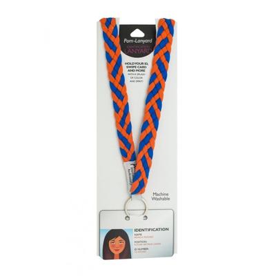 Pomchies Orange and Blue Lanyard