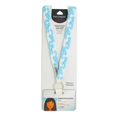 Pomchies Blue and White Lanyard