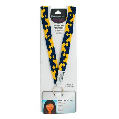 Pomchies Navy and Gold Lanyard