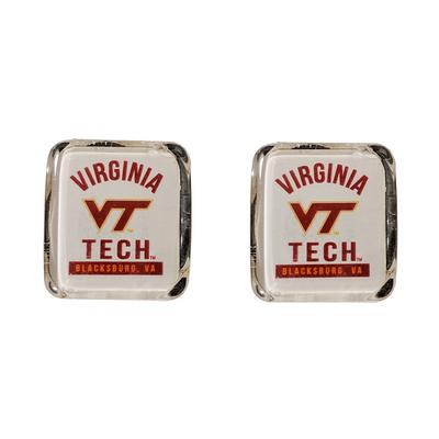 Virginia Tech Square Fridge Magnets 2 Pack