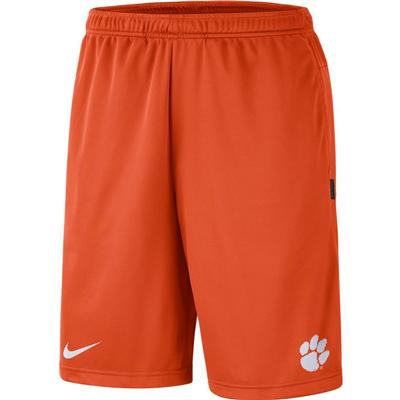 Clemson Nike Knit Dri-FIT Coaches Shorts