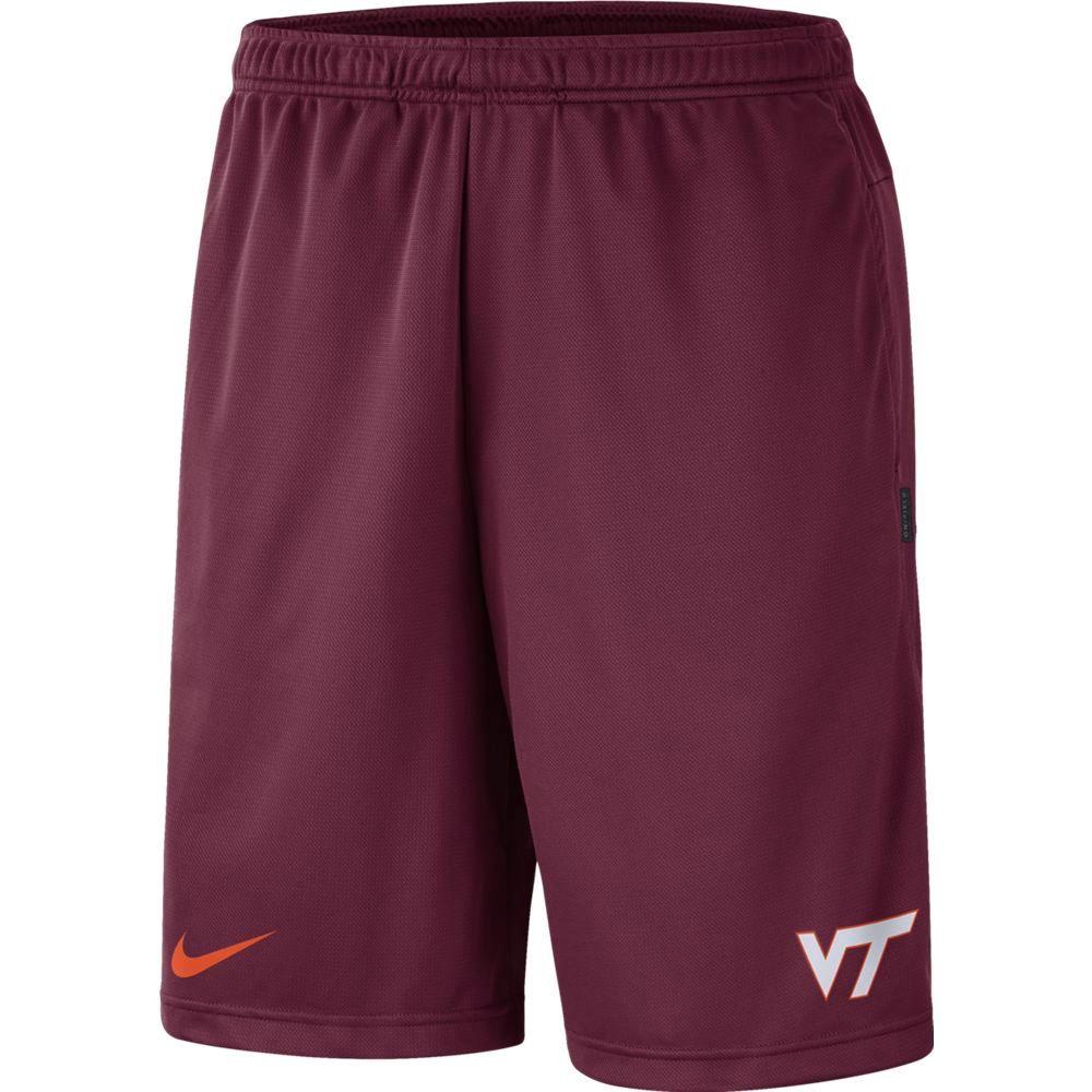 Hokies | Virginia Tech Nike Knit Dri-FIT Coaches Shorts | Alumni Hall