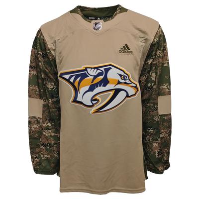 Nashville Predators Adidas Men's Authentic Camo Practice Jersey
