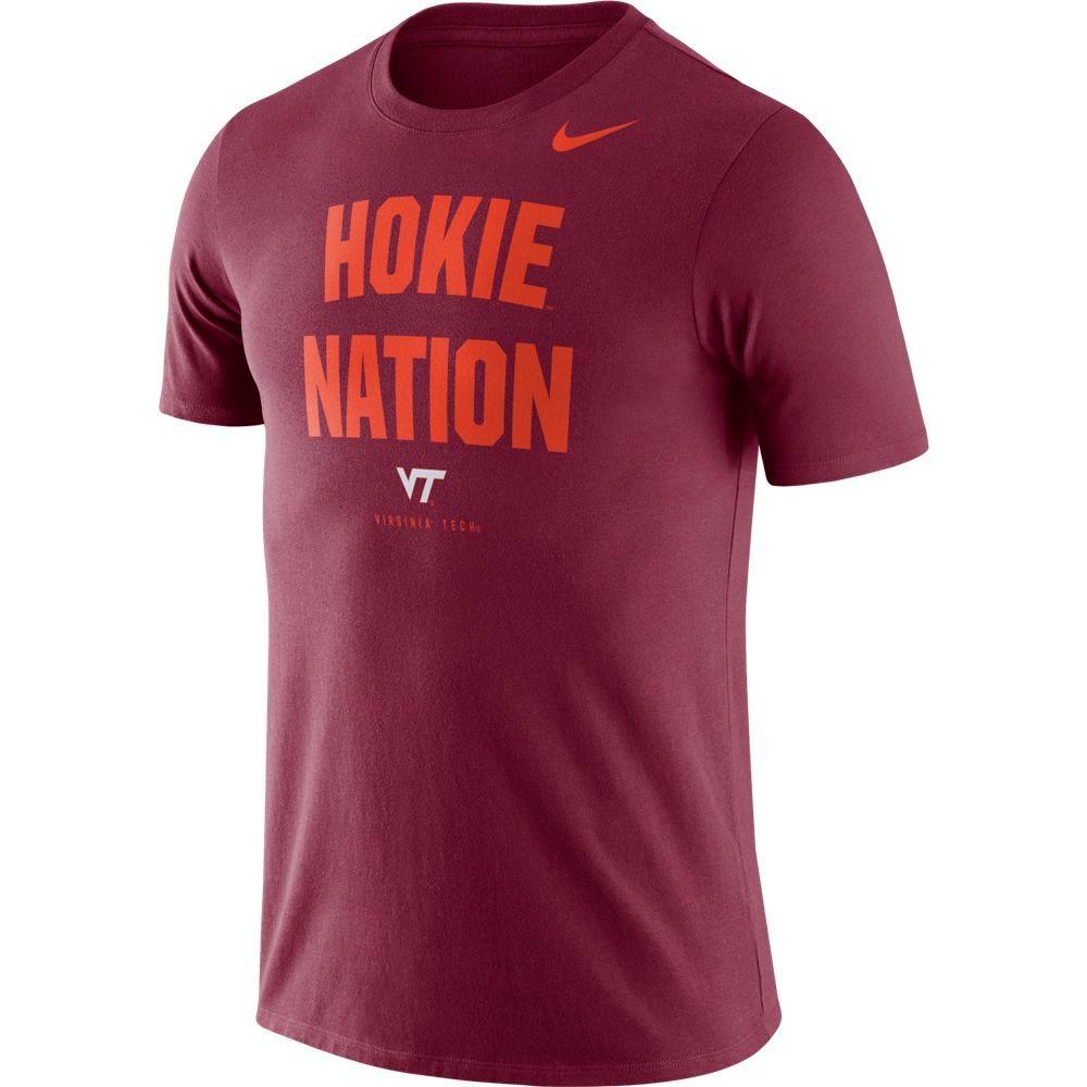 Virginia Tech Nike Dri- Fit Cotton Short Sleeve Local Tee