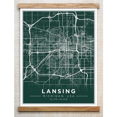 Chirpwood Lansing Canvas Map 13