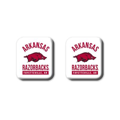 Arkansas Legacy Square Fridge Magnets 2 Pack