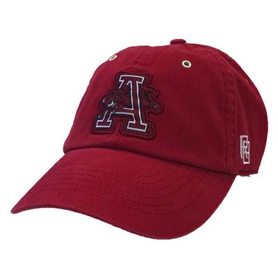 Arkansas Retro Brand Jumping Hog Vault Logo Hat