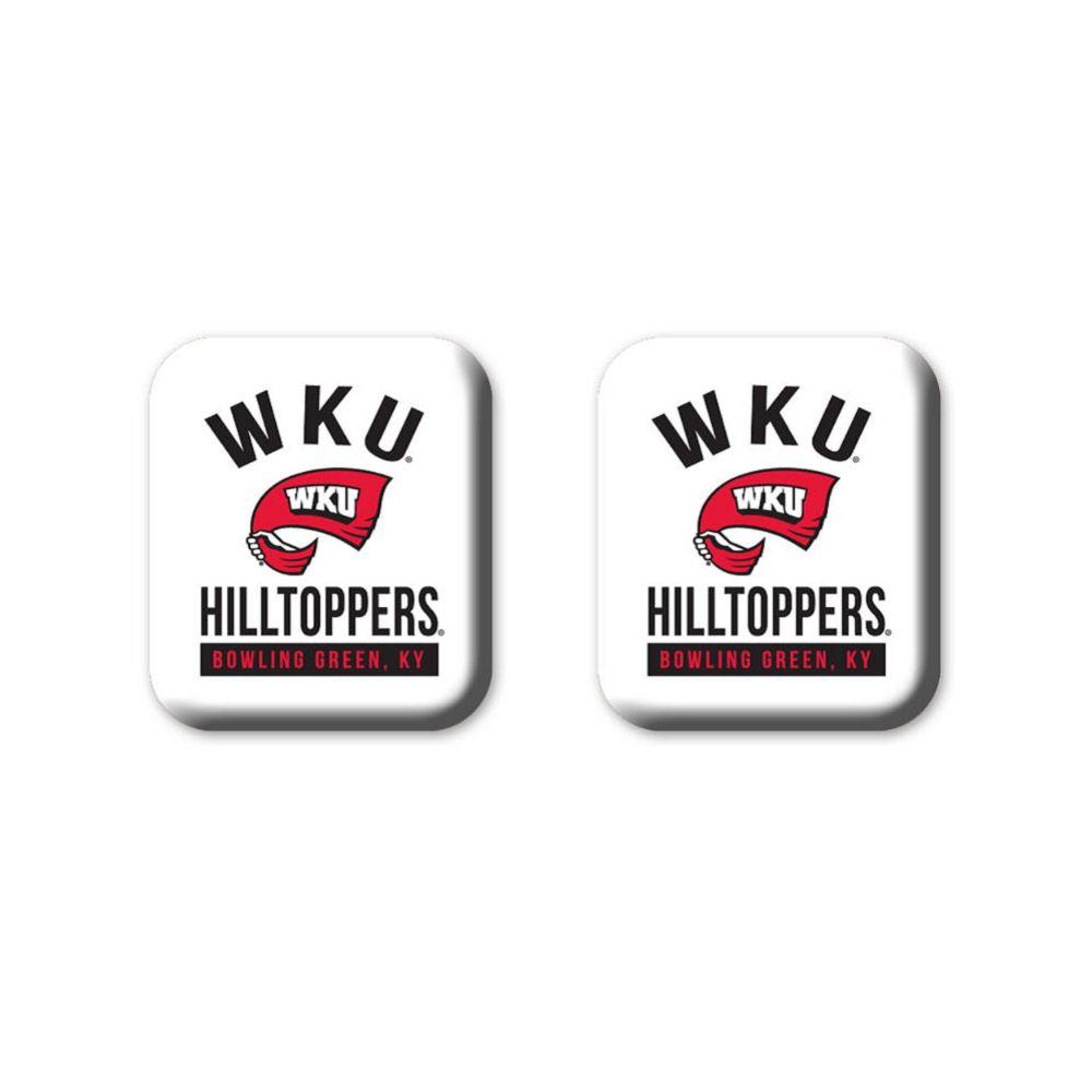 Western Kentucky Legacy Square Fridge Magnets 2 Pack