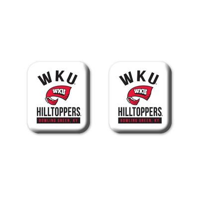 Western Kentucky Legacy Square Fridge Magnets 2 Pack