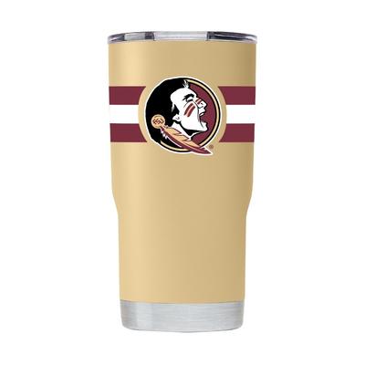 Florida State Gametime Sidekick 20oz Striped Tumbler With Lid