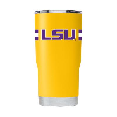 LSU Gametime Sidekick 20oz Striped Tumbler With Lid