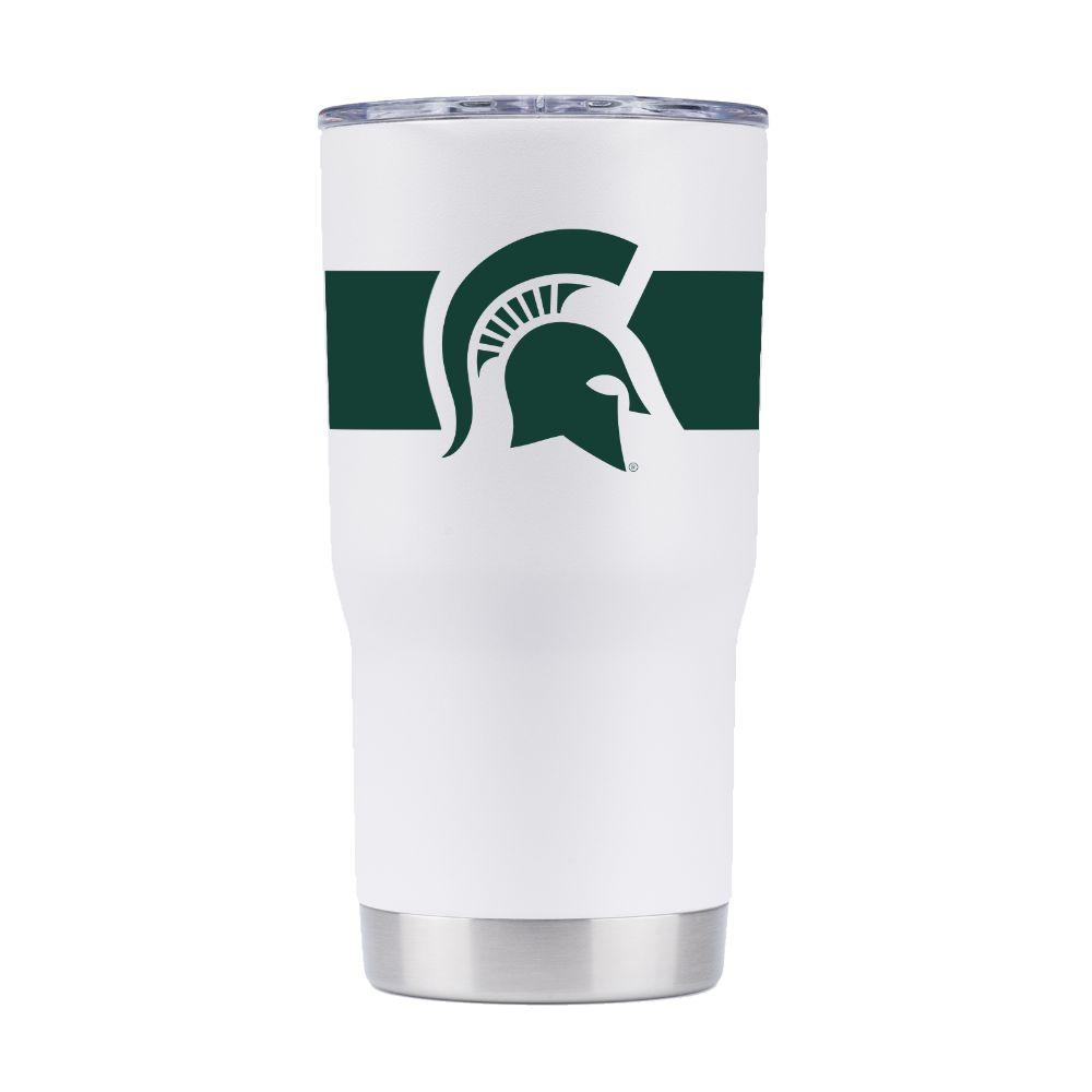 Michigan State Gametime Sidekick 20oz Striped Tumbler With Lid