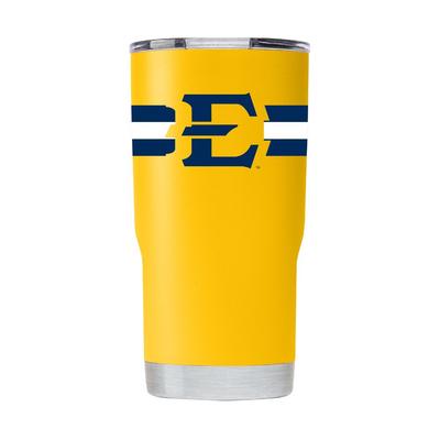 ETSU Gametime Sidekick 20oz Striped Tumbler With Lid