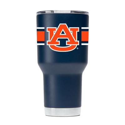 Auburn Gametime Sidekick 30oz Striped Tumbler With Lid
