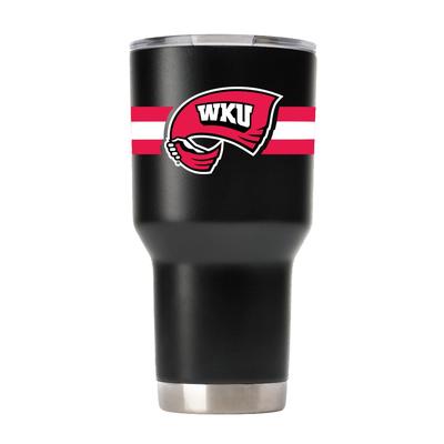 Western Kentucky Gametime Sidekick 30 Oz Striped Tumbler With Lid