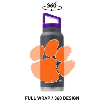 Clemson Gametime Sidekicks 40 Oz. Stainless Steel Water Bottle