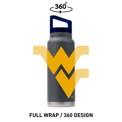 West Virginia Gametime Sidekicks 40 Oz. Stainless Steel Water Bottle