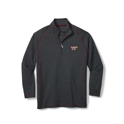 Virginia Tech Tommy Bahama Final Score Half Zip Pullover