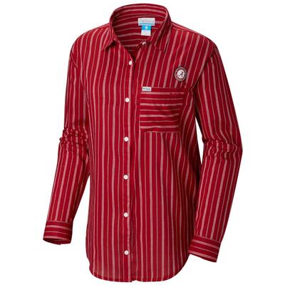 Alabama Columbia Women's Sun Drifter III L/S Shirt - Plus Sizes