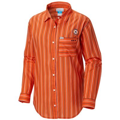 Auburn Columbia Women's Sun Drifter III L/S Shirt - Plus Sizes