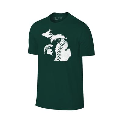 Michigan State Baseball Laces Tee