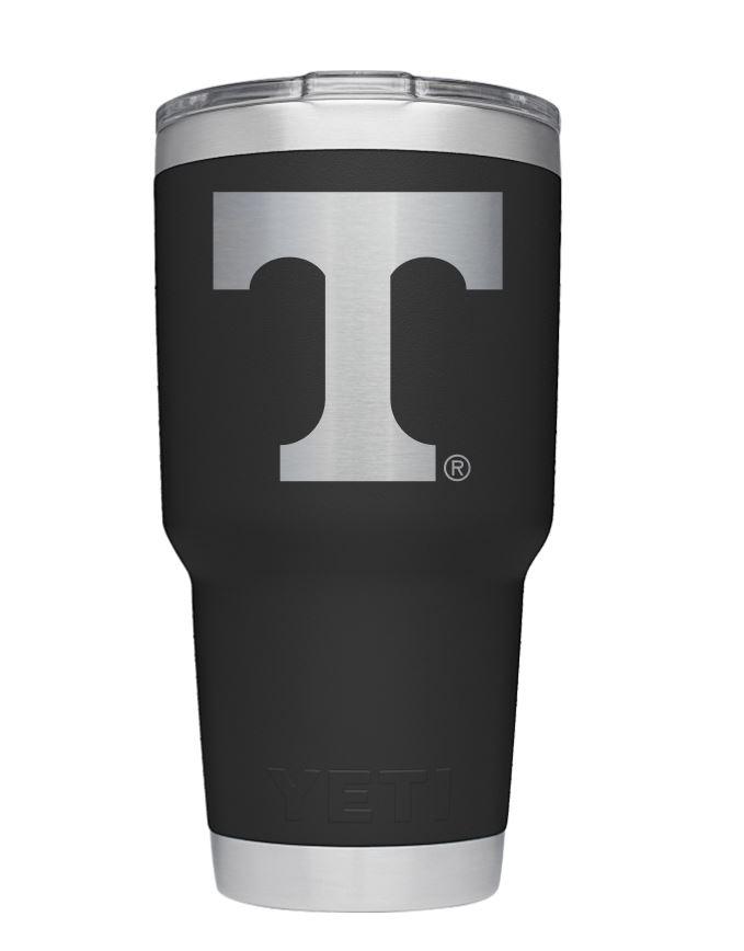 Tennessee Yeti 30oz Black Powder Coated Rambler