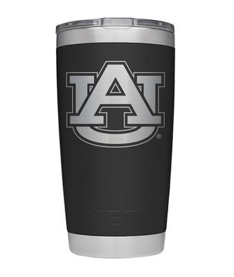 Auburn Yeti 20oz Black Powder Coated Rambler