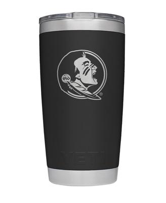 Florida State Yeti 20oz Black Powder Coated Rambler