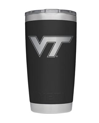 Virginia Tech Yeti 20oz Black Powder Coated Rambler