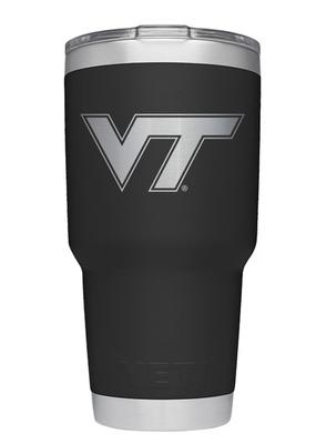 Virginia Tech Yeti 30oz Black Powder Coated Rambler