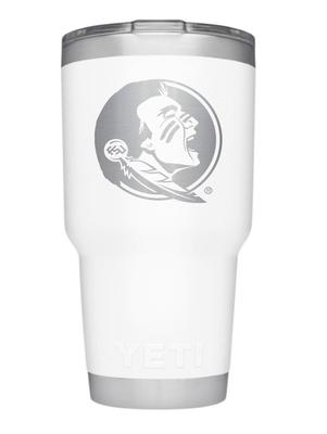 Florida State Yeti 30oz White Powder Coated Rambler