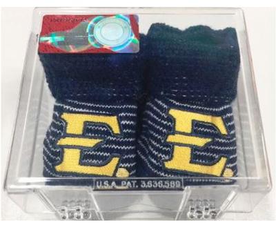 ETSU Infant Striped Booties