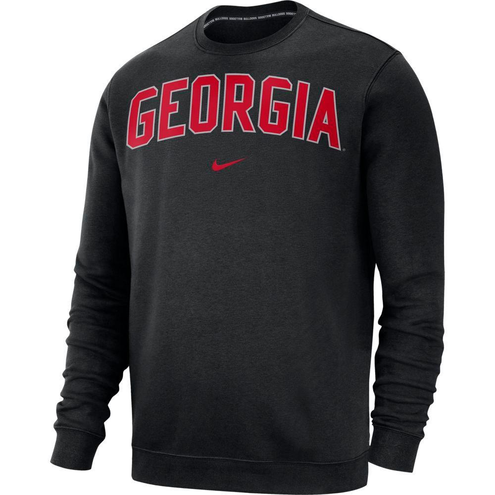  Georgia Nike Fleece Club Crew Sweater