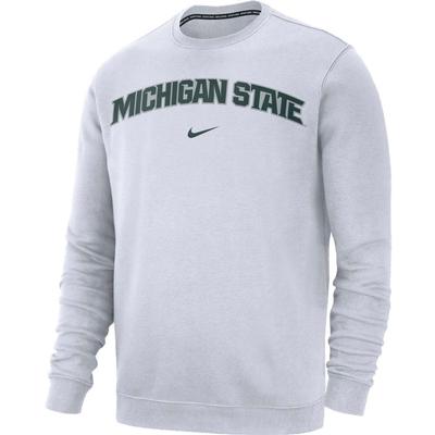 Michigan State Nike Fleece Club Crew Sweatshirt