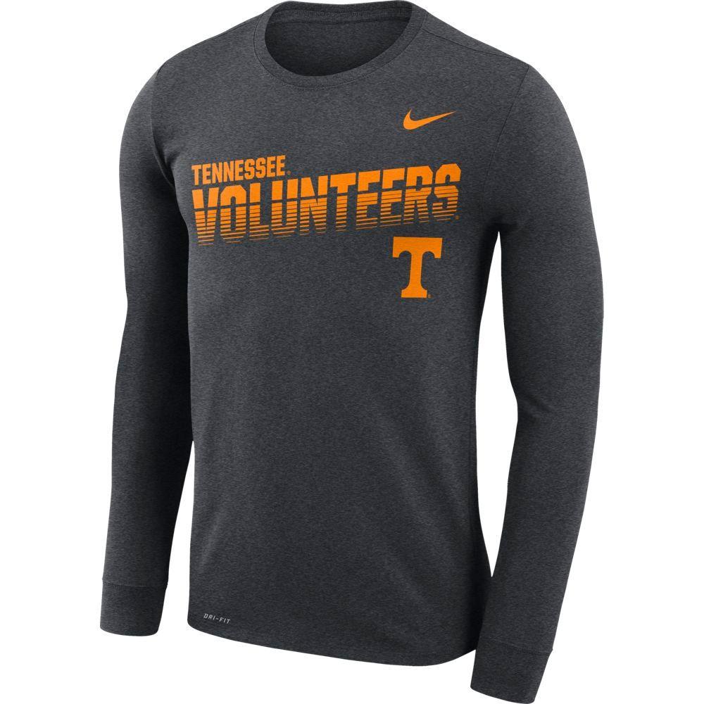 Vols | Tennessee Nike Legend Long Sleeve Sideline Tee | Alumni Hall