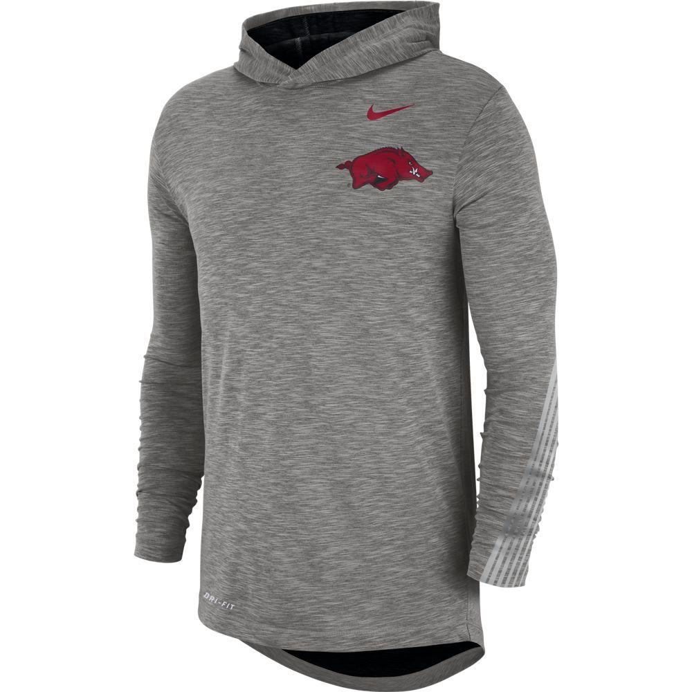 Razorbacks | Arkansas Nike Dri-FIT Cotton Long Sleeve Sideline Hoodie ...