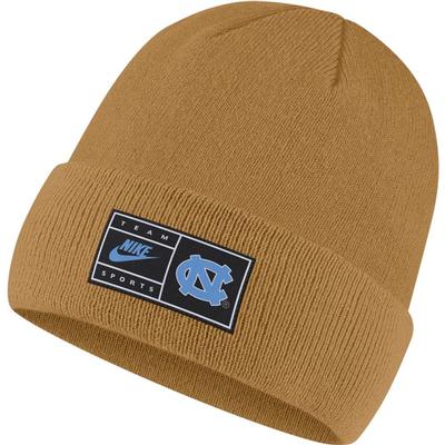 UNC Nike Throwback Label Cuff Beanie
