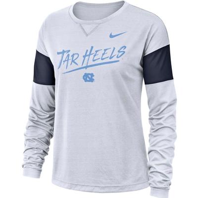 UNC Nike Dri-FIT Long Sleeve Breathe Top
