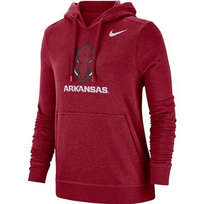 Arkansas Nike Women's Pullover Club Hoodie