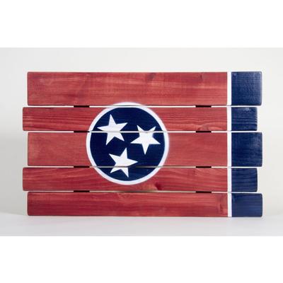 Tennessee State Flag Wooden Sign (24