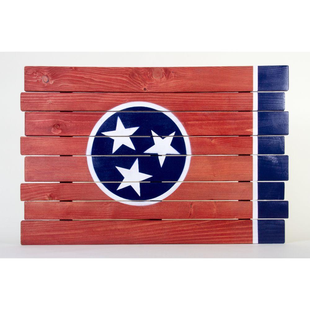  Tennessee State Flag Wooden Sign (35 