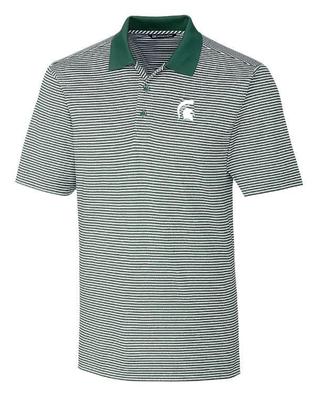 Michigan State Cutter & Buck Tonal Stripe Forge Polo