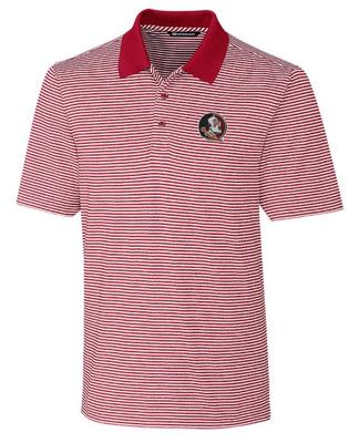 Florida State Cutter And Buck Tonal Stripe Forge Polo
