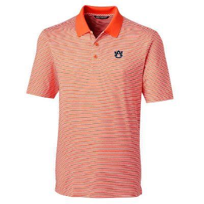 Auburn Cutter and Buck Tonal Stripe Forge Polo