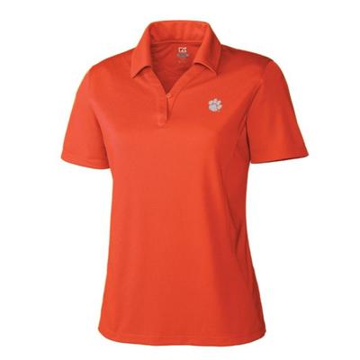 Clemson Cutter and Buck Women's DryTec Genre Polo