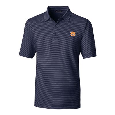 Auburn Cutter And Buck DryTec Pencil Stripe Forge Polo